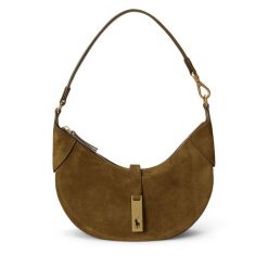 Torebka Polo Ralph Lauren. Zielone torebki klasyczne Polo Ralph Lauren, bez wzorów, klasyczne, bez dodatków. Za 2,199.00 zł.