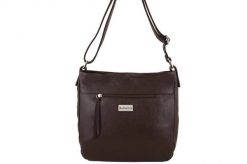Listonoszka skórzana BARBERNI'S c. brązowa 984-11. Brązowe shopper bag Barberinis, bez wzorów, ze skóry, biznesowe, małe, bez dodatków. Za 269.99 zł.