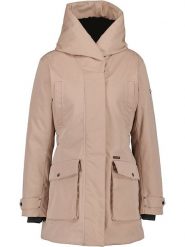 Didriksons Parka zimowa "Britt" w kolorze beżowym rozmiar: 38. Brązowe płaszcze Didriksons, na zimę, bez wzorów, bez kaptura. Za 660.43 zł.