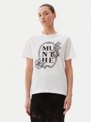 Munthe T-Shirt Fynella 251110925160 Biały Regular Fit. Białe t-shirty Munthe, bez wzorów, z bawełny, bez kołnierzyka, bez ramiączek. Za 189.99 zł.