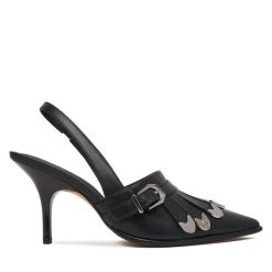 Szpilki PINKO. Czarne szpilki Pinko, bez wzorów, bez obcasa, na szpilce, bez zapięcia. Za 1,119.00 zł.