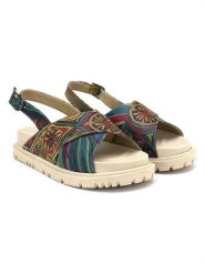 Goby Skórzane sandały w kolorze beżowym ze wzorem rozmiar: 40. Brązowe sandały Goby, bez wzorów, klasyczne, z otwartym noskiem, bez obcasa, bez zapięcia. Za 152.99 zł.