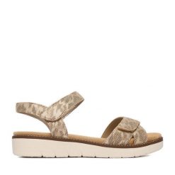 Sandały Remonte. Brązowe sandały Remonte, bez wzorów, bez obcasa, na płaskiej podeszwie, bez zapięcia. Za 369.99 zł.