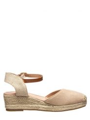 Sixth Sens Espadryle w kolorze beżowym rozmiar: 36. Brązowe espadryle Sixth Sens, bez wzorów, z materiału, bez obcasa, na koturnie. Za 110.04 zł.