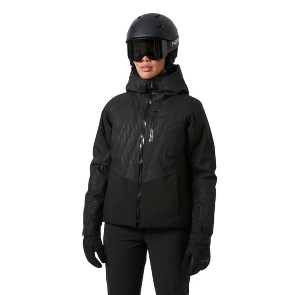 Damska kurtka narciarska Helly Hansen Valdisere 3.0. Czarne kurtki narciarskie Helly Hansen, na zimę, bez wzorów, bez kaptura, narciarskie. W wyprzedaży za 1,286.00 zł.