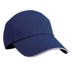 Czapka Z Daszkiem W Jodełkę. Szare czapki z daszkiem RESULT HEADWEAR, bez wzorów. Za 39.99 zł.