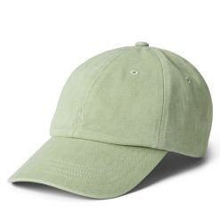 Czapka z daszkiem Polo Ralph Lauren. Zielone czapki z daszkiem Polo Ralph Lauren, bez wzorów. Za 219.99 zł.
