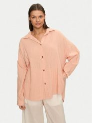 Roxy Koszula Morning Time ERJWT03613 Koralowy Regular Fit. Pomarańczowe koszule Roxy, xl, bez wzorów, z bawełny, bez kołnierzyka, bez ramiączek. Za 159.99 zł.