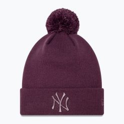 Czapka z daszkiem damska New Era Metallic Bobble Knit Beanie New York Yankees. Fioletowe czapki z daszkiem New Era, bez wzorów. Za 139.99 zł.