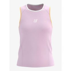 Koszulka do biegania damska Compressport Trail Racing Tank. Czerwone bielizna termoaktywna damska Compressport, bez wzorów, bez ramiączek, do biegania. Za 324.99 zł.