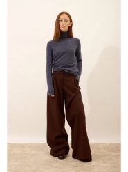 Just Cashmere Kaszmirowy golf "Ava" w kolorze antracytowym rozmiar: XL. Czarne swetry Just Cashmere, xl, bez wzorów, z kaszmiru, bez ramiączek. Za 369.99 zł.