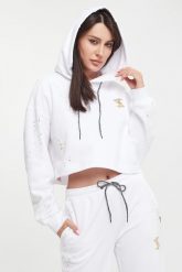 Bluza damska z kapturem TWINSET ACTITUDE. Bluzy Twinset Milano, m, bez wzorów, bez ramiączek, z kapturem. W wyprzedaży za 501.83 zł.