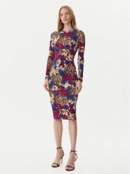 Just Cavalli Sukienka codzienna 79PAO952 JS531 Kolorowy Slim Fit. Sukienki Just Cavalli, na co dzień, bez wzorów, z wiskozy, bez kołnierzyka, bez ramiączek, proste. Za 849.99 zł.