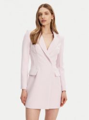 Elisabetta Franchi Sukienka koktajlowa AB-734-51E2-V600 Różowy Regular Fit. Czerwone sukienki Elisabetta Franchi, bez wzorów, z syntetyku, wizytowe, bez kołnierzyka, bez ramiączek. Za 2,479.00 zł.