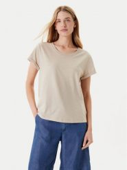 United Colors Of Benetton T-Shirt 3BVXD109F Beżowy Regular Fit. Brązowe t-shirty United Colors Of Benetton, xl, bez wzorów, z bawełny, bez kołnierzyka, bez ramiączek. Za 59.99 zł.