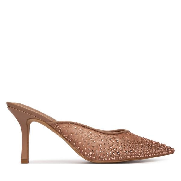 Klapki Aldo. Brązowe klapki Aldo, bez wzorów, bez obcasa, bez zapięcia. Za 319.99 zł.