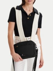 Beverly Hills Polo Club Torebka CEOWB-BHPC-L-007-09 Czarny. Czarne listonoszki Beverly Hills Polo Club, bez wzorów, z materiału, bez dodatków. Za 129.99 zł.