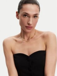 Guess Naszyjnik JUBN05 182JW Złoty. Żółte naszyjniki Guess, z tworzywa sztucznego, metalowe. Za 209.99 zł.