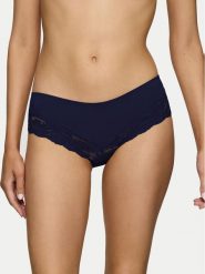 Triumph Bokserki Lovely Micro Hipster 10182555 Granatowy. Niebieskie bokserki damskie Triumph, bez wzorów, z syntetyku. Za 39.99 zł.