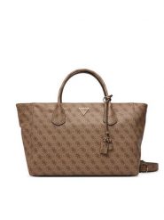 Guess Torebka Marissa Logo HWSG24 82240 Brązowy jasny. Brązowe shopper bag Guess, z aplikacjami, ze skóry, bez dodatków. Za 674.99 zł.