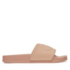 Klapki Liu Jo. Brązowe klapki Liu Jo, bez wzorów, bez obcasa, bez zapięcia. Za 169.99 zł.