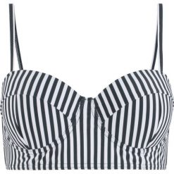 Biustonosz bikini na fiszbinach bonprix czarno-biały w paski. Czarne bikini bonprix, bez wzorów. Za 49.99 zł.
