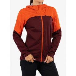 Kurtka biegowa damska Rab Kinetic Ultra Jacket. Czerwone kurtki RAB, bez wzorów, bez kaptura. Za 681.08 zł.