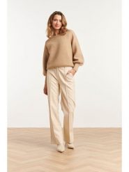 Smashed Lemon Spodnie w kolorze beżowym rozmiar: L. Brązowe spodnie materiałowe Smashed Lemon, bez wzorów, z materiału. Za 143.99 zł.