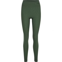 Legging wysoka talia bez szwów dla kobiet Hummel Mt Focus. Brązowe spodnie sportowe Hummel, bez wzorów, z dresówki. Za 168.50 zł.