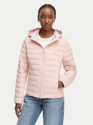 Tommy Hilfiger Kurtka przejściowa WW0WW47753 Różowy jasny Slim Fit. Czerwone kurtki Tommy Hilfiger, m, bez wzorów, z syntetyku, bez kaptura. Za 1,099.00 zł.