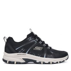 Trekkingi Skechers. Czarne buty trekkingowe Skechers, bez zapięcia. Za 379.99 zł.