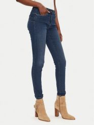 Morgan Jeansy 241-PARDA Granatowy Slim Fit. Niebieskie jeansy Morgan, bez wzorów, z bawełny. Za 176.99 zł.