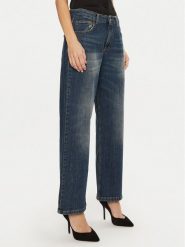 Rinascimento Jeansy CFC0120191003 Granatowy Boyfriend Fit. Niebieskie jeansy Rinascimento, m, bez wzorów, z bawełny. Za 259.99 zł.