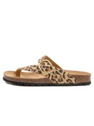 Billowy Skórzane japonki w kolorze brązowo-beżowym rozmiar: 37. Brązowe japonki Billowy, bez wzorów, klasyczne. Za 110.04 zł.