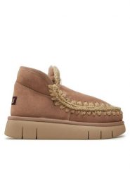 Mou Śniegowce Eskimo Bounce Sneaker FW531009A Beżowy. Brązowe śniegowce Mou, bez wzorów, ze skóry, bez zapięcia. Za 1,049.00 zł.