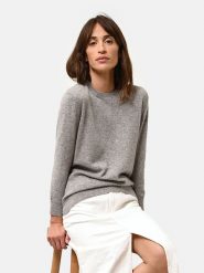 Just Cashmere Kaszmirowy sweter "Janice" w kolorze szarym rozmiar: S. Szare swetry Just Cashmere, s, bez wzorów, z kaszmiru, bez ramiączek. Za 228.92 zł.