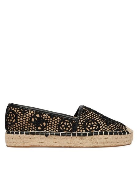 Guess Espadryle FLJOEN FAL14 Czarny. Czarne espadryle Guess, z aplikacjami, z syntetyku, bez obcasa. Za 268.99 zł.