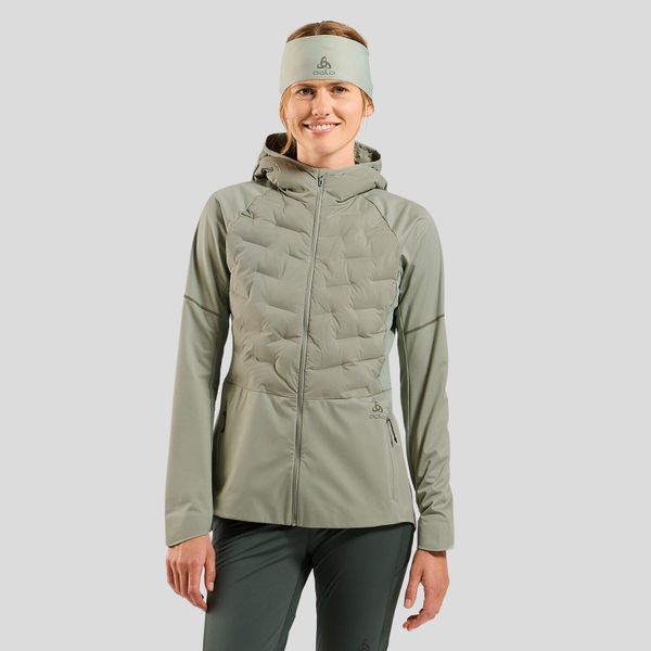 Kurtka przeciwwiatrowa Odlo Jacket ZEROWEIGHT INSULATOR. Brązowe kurtki ODLO, bez wzorów, z puchu, bez kaptura. Za 999.99 zł.