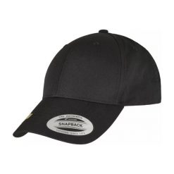 Czapka Z Daszkiem Z Poliestru Twill Z Recyklingu. Czarne czapki z daszkiem FLEXFIT, bez wzorów, z materiału. Za 80.99 zł.
