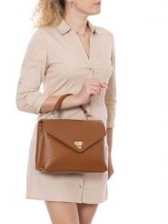 Lia Biassoni Skórzana torebka "Valsesia" w kolorze jasnobrązowym - 26 x 23 x 8 cm rozmiar: onesize. Brązowe torebki klasyczne Lia Biassoni, bez wzorów, z materiału, bez dodatków. Za 304.99 zł.