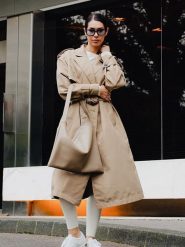 Maison héritage PARIS Skórzany shopper bag "Ori" w kolorze beżowym - 45 x 35 cm rozmiar: onesize. Brązowe shopper bag maison héritage PARIS, bez wzorów, z materiału, na ramię, bez dodatków. Za 260.99 zł.