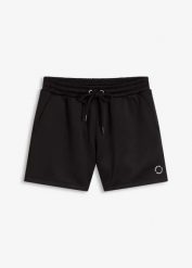 Szorty sportowe, szybko schnące. Czarne szorty sportowe bonprix, bez wzorów. Za 82.99 zł.