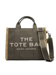 Marc Jacobs Torebka The Jacquard Medium Tote Bag M0017027 Khaki. Brązowe torebki klasyczne Marc Jacobs, bez wzorów, z materiału, bez dodatków. Za 1,749.00 zł.