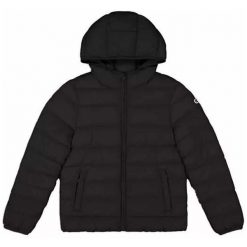 Kurtka na co dzień damska CHAMPION puchowa z kapturem. Czarne kurtki adidas, bez wzorów, z puchu, z kapturem. Za 399.00 zł.