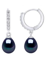 Pearl Addict Srebrne kolczyki-kreole z perłami rozmiar: onesize. Niebieskie kolczyki Pearl Addict, z cyrkonią, srebrne. Za 252.99 zł.