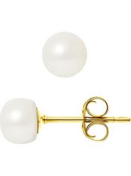 Pearline Kolczyki-wkrętki z perłami w kolorze białym rozmiar: onesize. Białe kolczyki Pearline, z perłą, złote. Za 195.99 zł.