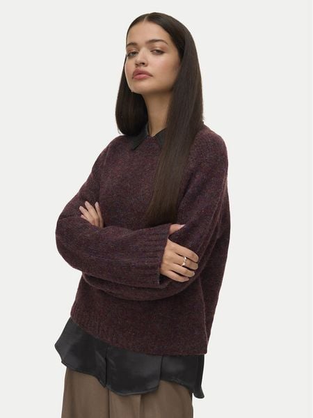 Vero Moda Sweter Ingrid 10331365 Fioletowy Regular Fit. Fioletowe swetry Vero Moda, l, bez wzorów, z syntetyku, bez ramiączek. Za 179.99 zł.