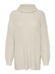 Vero Moda Golf w kolorze kremowym rozmiar: S. Brązowe swetry Vero Moda, s, bez wzorów, bez ramiączek. Za 61.60 zł.