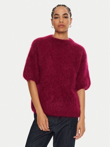 Dixie Sweter M277K008A Bordowy Relaxed Fit. Czerwone swetry Dixie, m, bez wzorów, z syntetyku, bez ramiączek. Za 539.99 zł.