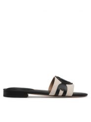 Lauren Ralph Lauren Klapki Alegra 802826823004 Beżowy. Brązowe klapki Lauren Ralph Lauren, bez wzorów, z materiału, bez obcasa, bez zapięcia. Za 539.99 zł.